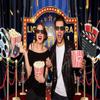 CRTPOD Movie Night Backdrop Lights Camera Action Black and Red Scene Background Photography Banner for Family Portrait Birthday Movie Themed Party Decorations Supplies Photo Photobooth Props 10x8ft view 4