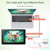 SHUAIGUO 12HD-A H-IPS LCD Graphics Drawing Tablet Monitor 11.6 Inch Size 1366x768 Display 8192 Pressure Level Passive Technology with Tilt Function Support Windows MacOS USB-Powered Low Consumption view 3