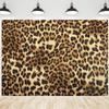 CRTPOD Leopard Print Backdrop Retro Golden Brown Black Spots Leopard Prints Background Photography Banner for Adults Portrait Birthday Party Decorations Supplies Photo Photobooth Props 12x8ft view 1
