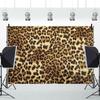 CRTPOD Leopard Print Backdrop Retro Golden Brown Black Spots Leopard Prints Background Photography Banner for Adults Portrait Birthday Party Decorations Supplies Photo Photobooth Props 12x8ft view 3