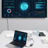 USB Header to Double 1080P Screens Dissimilar Display Same Screen Dissimilar Display Docking Station view 4
