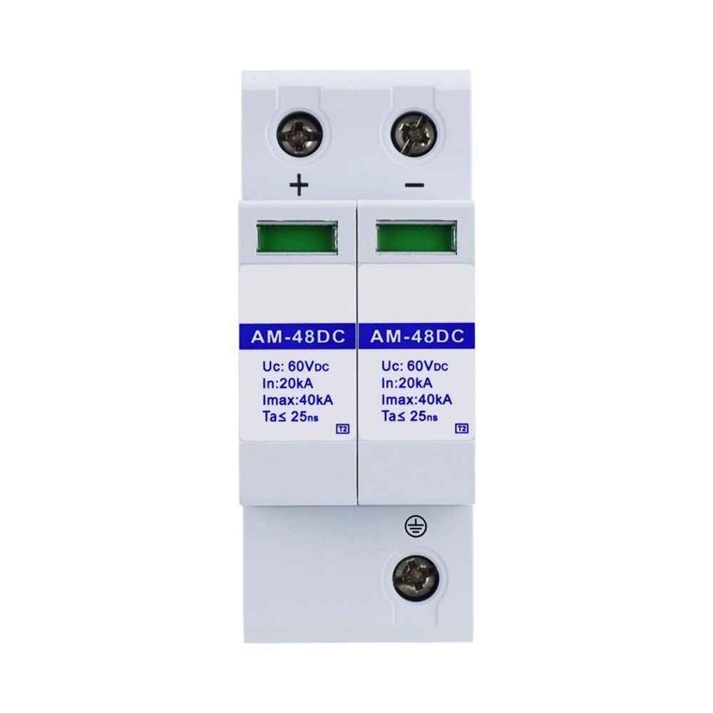 DEBLAN DC Power Supply Lightning Arrester 48V 40KA Photovoltaic Lightning Arrester Surge Protector AM-48DC