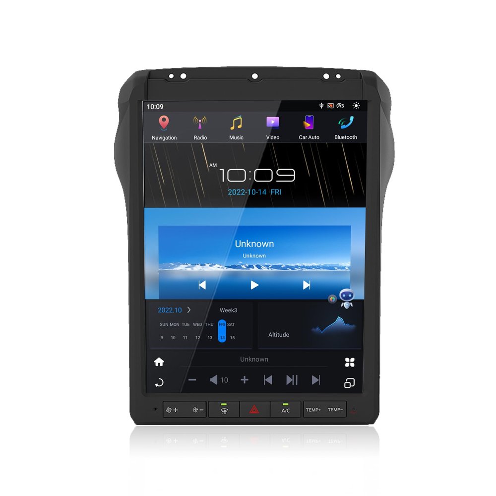 Qualcomm Android 13 Car Radio for Ford F250 F350 F450 2013 2014 2015 2016 Stereo Replacement Head Unit 12.1 Inch IPS Touch Screen Tesla Style Carplay Android Auto Navigation Multimedia Play(4+64GB)