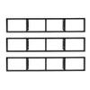 LGRFUXIN Black,Wall Mount 34 Inch Media Storage Rack, 3Pcs DVD Shelves Wall Mount Media Storage Rack DVD CD Organizer Metal Shelf and Video Game Organizer view 1
