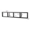 LGRFUXIN Black,Wall Mount 34 Inch Media Storage Rack, 3Pcs DVD Shelves Wall Mount Media Storage Rack DVD CD Organizer Metal Shelf and Video Game Organizer view 3