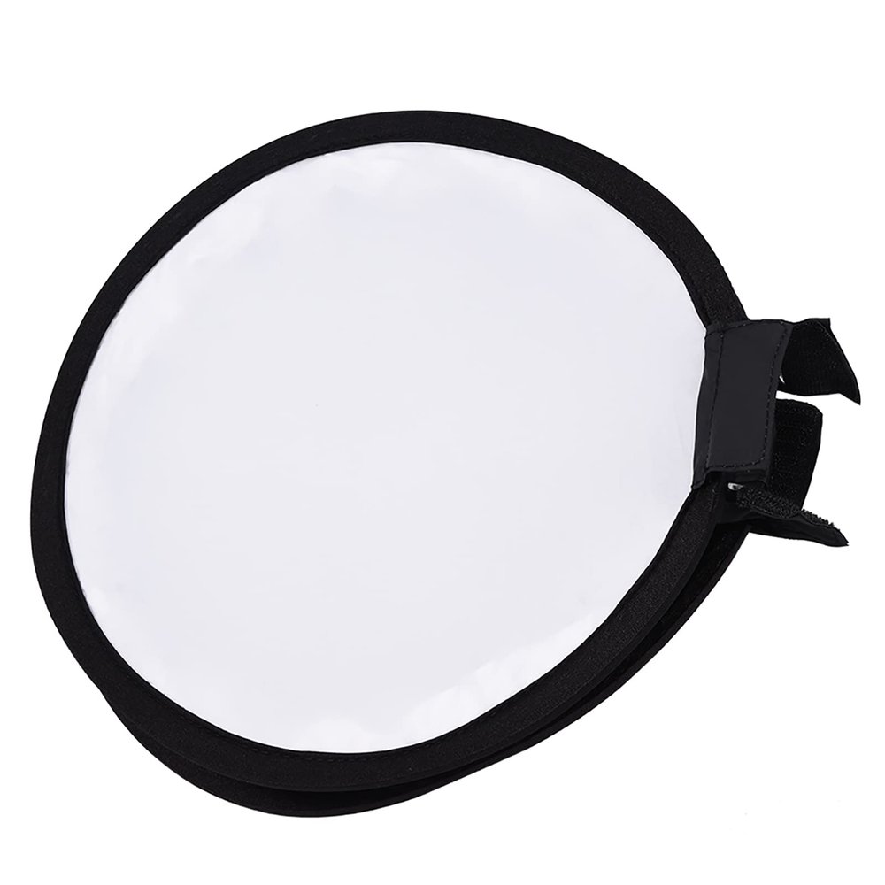 Softbox Portable Round Beauty Dish Speedlite Flash Diffuser with Silver Film Layer Inside, Foldable, Lightweight, Great for Nikon, for Product Photography (30cm)