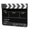 Acrylic Film Clapper Board,11.8x9.8in Clapperboard Director Movie Clappers Film and Television Photography Prop (White Striped Blackboard (PAV1BBE)) view 1