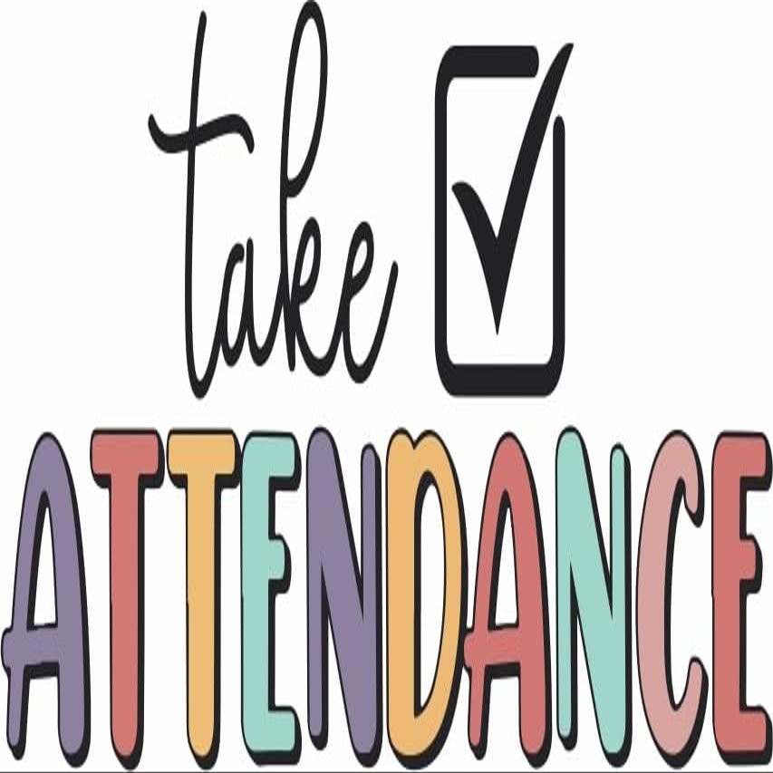 (3Pcs) Take Attendance Sticker Funny Quote Teacher Decals Waterproof Vinyl Sticker for Books Laptops Phone Water Bottles Tumbler Cup Kindle 3 Inch