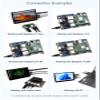 TUOPUONE 5inch High-Brightness Touch Screen for Raspbe Pi 1024x600 Pixels Resolution Toughened Glass Panel HDMI Interface IPS Panel Narrow-Bezel Capacitive Touch Display, Air bonding Process view 4