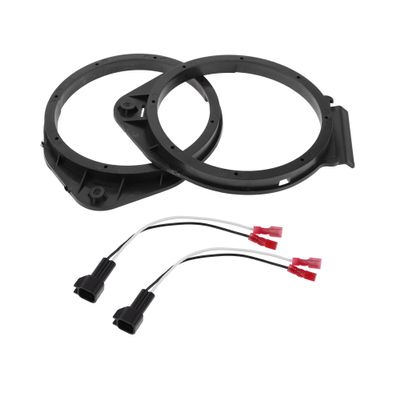 TUCKBOLD Speaker Spacer Ring Tweeter Speaker Spacer Adapter for Chevrolet 2006-2013 Waterproof Black 2 Set