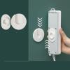 WOOXGEHM Power Strip Holder, Lightweight, Self Adhesive Plastic Socket Fixer, Wall Mounted Round Power Strip Holder for Bedroom Living Room Office view 3