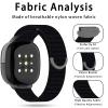 3-Pack Nylon Bands Compatible with Google Fitbit Ace LTE (2024), Breathable Sport Replacement Straps Soft Adjustable Solo Loop Nylon Wristband for Fitbit Ace LTE (Black/Grass Green/Sea Blue) view 2