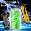 16000mAh Hand Crank Emergency Weather Radio with Wireless Speaker, 59200mWh NOAA AM FM Solar Radio with Flashlight Cell Phone Charger Reading Lamp Compass SOS for Camping and Survival (Orange) view 3