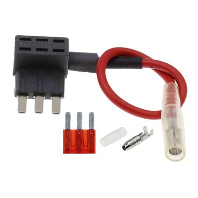 100PCS 12V MINI Small Medium Size Car Fuse Holder Add-a-Circuit TAP Adapter with 10A Micro Mini Standard ATM Blade Fuse(T Micro 3,1A)