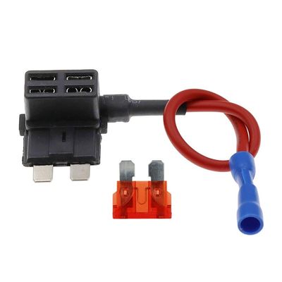 100PCS 12V MINI Small Medium Size Car Fuse Holder Add-a-Circuit TAP Adapter with 10A Micro Mini Standard ATM Blade Fuse(Standard,2A)