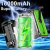 16000mAh Hand Crank Emergency Weather Radio with Wireless Speaker, 59200mWh NOAA AM FM Solar Radio with Flashlight Cell Phone Charger Reading Lamp Compass SOS for Camping and Survival (Green) view 3
