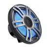 HERTZ 2 Pair HMX 6.5 S-LD-G 6 1/2" Gray Grill Coaxial Marine Speakers with RGB LEDs and HM-RGB-1-BK Marine RGB LED Controller with RF Remote Control view 4