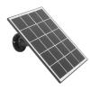 Solar Panel for Security Camera, Monocrystalline Silicon Camera Solar Panel 3W 5V Type C Solar Panel for Fans, Cell Phones, Lights, Solar Water Pumps (Black) view 1