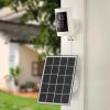 Solar Panel for Security Camera, Monocrystalline Silicon Camera Solar Panel 3W 5V Type C Solar Panel for Fans, Cell Phones, Lights, Solar Water Pumps (Black) view 3