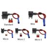 12V MINI Small Medium Size Car Fuse Holder Add-a-Circuit TAP Adapter with 10A Micro Mini Standard ATM Blade Fuse(Mini,5A) view 4