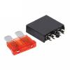 100PCS 250V 30A Medium Car Insert Fuse Holder Horizontal Fuse Holder 2/8Pin PCB Panel Mounting ATC Blade Standard Fuse Holder(8Pin Fuse Holder,7.5A) view 1