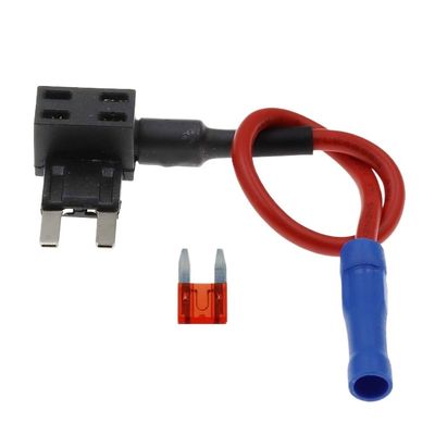 100PCS 12V MINI Small Medium Size Car Fuse Holder Add-a-Circuit TAP Adapter with 10A Micro Mini Standard ATM Blade Fuse(Mini,5A)