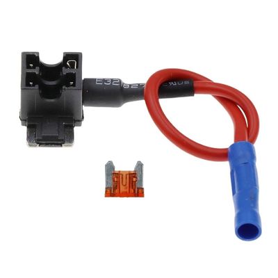 100PCS 12V MINI Small Medium Size Car Fuse Holder Add-a-Circuit TAP Adapter with 10A Micro Mini Standard ATM Blade Fuse(Micro,30A)