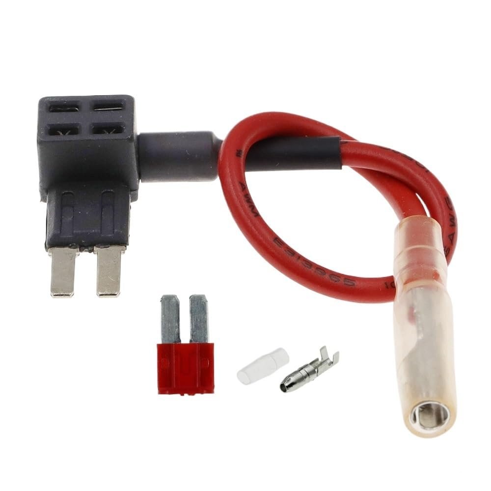 100PCS 12V MINI Small Medium Size Car Fuse Holder Add-a-Circuit TAP Adapter with 10A Micro Mini Standard ATM Blade Fuse(T Micro 2,15A)