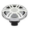 HERTZ HMX 8 S-LD-SW 8" White/Silver Grill Coaxial Marine Speakers with RGB LEDs and HM-RGB-1-BK Marine RGB LED Controller with RF Remote Control view 4