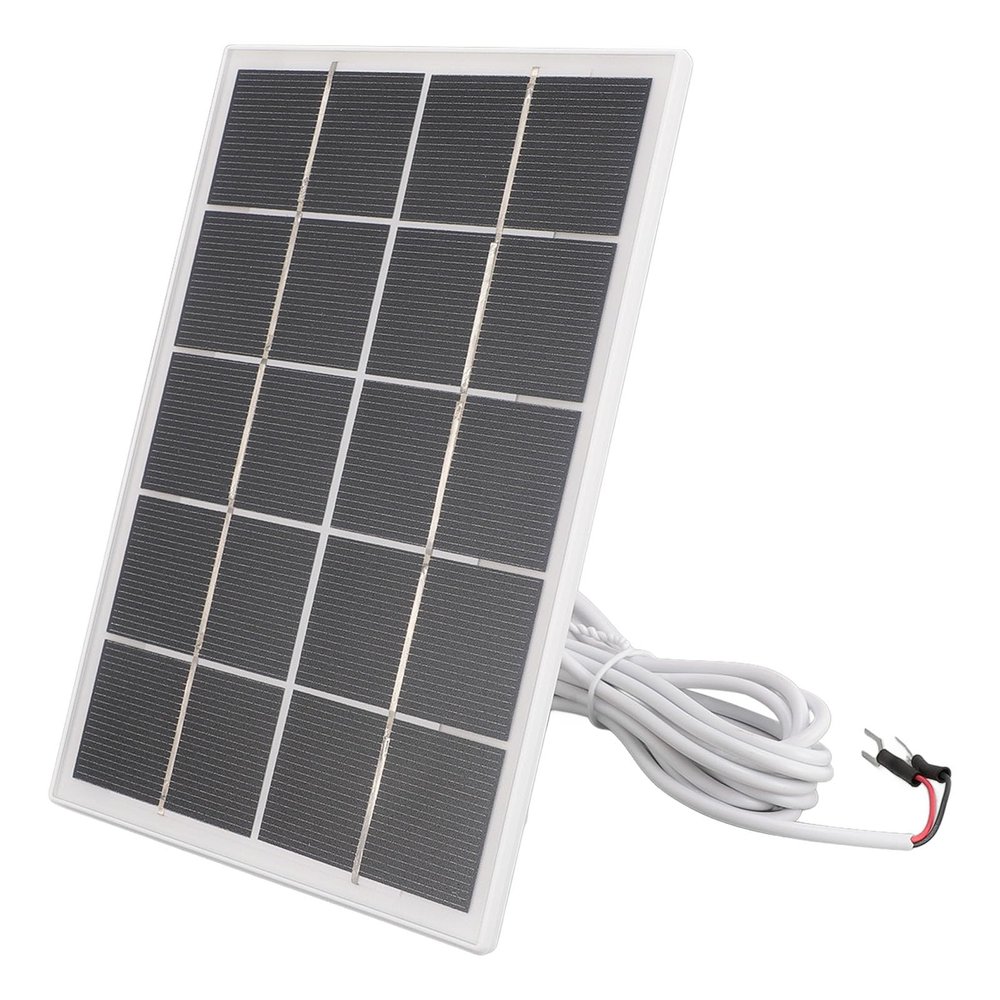 Asixxsix Solar Panel for Security Camera, 3W 5V Monocrystalline Solar Panel Charger, Camera Solar Panel with Adjustable Mounting, Solar Charger for Video Doorbell 4 3 Plus 2