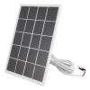 Asixxsix Solar Panel for Security Camera, 3W 5V Monocrystalline Solar Panel Charger, Camera Solar Panel with Adjustable Mounting, Solar Charger for Video Doorbell 4 3 Plus 2 view 1