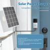 Asixxsix Solar Panel for Security Camera, 3W 5V Monocrystalline Solar Panel Charger, Camera Solar Panel with Adjustable Mounting, Solar Charger for Video Doorbell 4 3 Plus 2 view 2