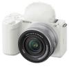 Sony ZV-E10 II (White) + Sony 16-50mm Lens (Silver), Wide Angle and Telephoto Lens, LED Video Light, Microphone, U Grip, 128GB Extreme Memory, Filters, Case & More  Pro Video Bundle (35pc) view 2