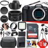 Canon EOS R8 Mirrorless Camera with Canon EF 50mm f/1.8 STM Lens + 64 GB Memory + LED Light + Camera Case + Mount Adapter for Canon R + More (25pc Bundle) (Renewed) view 1