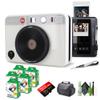 Leica Sofort 2 Hybrid Instant Photo Film and Digital Camera (White) (19188) with LCD Display Bundle with Fujifilm Instant Film 100 Sheets + 128 GB Memory Card + Bag + Cleaning Kit view 1