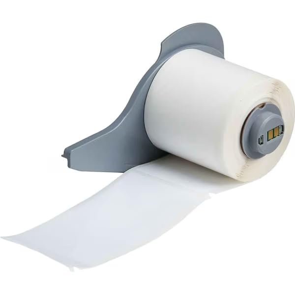 Label, 4 in W, White, Mfr: M7-38-483-A