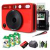 Leica Sofort 2 Hybrid Instant Photo Film and Digital Camera (Red) (19189) with LCD Display Bundle with Fujifilm Instant Film 60 Sheets + 128 GB Memory Card + Bag + Cleaning Kit view 1