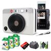 Leica Sofort 2 Hybrid Instant Photo Film and Digital Camera (White) (19188) with LCD Display Bundle with Fujifilm Instant Film 60 Sheets + 128 GB Memory Card + Bag + Cleaning Kit view 1