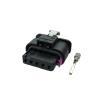 DLAHPJPT Automotive Electrical connectors 1 Set 5 Pin Wa/*TER/*Proof Electrical Pl/*UG 1.2 MM Wire Harness Cable Connector Socket for Cars 4F0973705 1-1718806-1 DJ7053WA-1.2-21 4F0 973 705(5 Sets) view 1