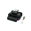 DLAHPJPT Automotive Electrical connectors 1 Set 5 Pin Wa/*TER/*Proof Electrical Pl/*UG 1.2 MM Wire Harness Cable Connector Socket for Cars 4F0973705 1-1718806-1 DJ7053WA-1.2-21 4F0 973 705(5 Sets) view 2
