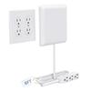 Sleek Socket Outlet & Plug Concealer for Wall Outlet with Cord Concealer Kit, 8-Foot Flat Extension Cord with Multi Outlets Power Strip, Ideal for Home Offices view 1