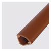 Corner Cord Cover, Self-Adhesive PVC Cable Floor Strip Cord Protector, Surface Mounted Wire Channels, Wire Hider for Home Office(Brown,NO.2) view 1