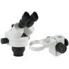 ZTBH Microscope Accessories Kit 7X-45X Simul-Focus Parfocal Continuous Zoom Trinocular Stereo Microscope Head and 25mm Holder(White) view 1