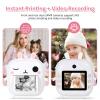 AURTEC Instant Camera for Kids, Mini Thermal Printing Camera, No Ink Required, 48MP Dual Camera,1080P HD Video, 32G TF Card, 3 Print Paper, 2.4 Inch Color Screen, Cute Animal Cartoon Design, Rabbit view 2