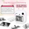 AURTEC Instant Camera for Kids, Mini Thermal Printing Camera, No Ink Required, 48MP Dual Camera,1080P HD Video, 32G TF Card, 3 Print Paper, 2.4 Inch Color Screen, Cute Animal Cartoon Design, Rabbit view 3