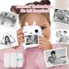 AURTEC Instant Camera for Kids, Mini Thermal Printing Camera, No Ink Required, 48MP Dual Camera,1080P HD Video, 32G TF Card, 3 Print Paper, 2.4 Inch Color Screen, Cute Animal Cartoon Design, Rabbit view 4