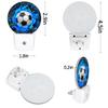 LLCXCSI Plug-in Led Night Light with Auto Dusk to Dawn Sensor for Boys Girls Room Decor, 3D Blue Soccer Ball Wall Lamp Nightlights for Hallway,Bedroom, Kids Room, Kitchen, Stairway, (0.5W, 2 Pack) view 4