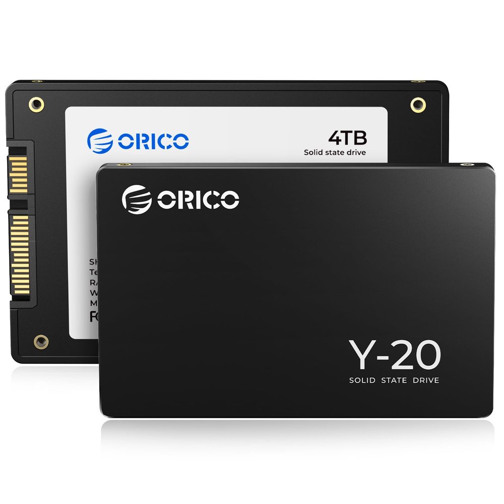 ORICO 4TB SATA SSD 2.5 Inch Internal Solid State Drive, Read Speed up to 500MB/s, SATA III 6Gbps for Desktop Laptop NAS DIY External Drive - Y20