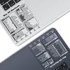 2 Pack Mac OS Shortcuts Sticker | Mac Keyboard Stickers for Mac OS | MacBook Shortcut Stickers for 13-16" Air and Pro (Clear Black+Clear White) view 1