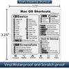2 Pack Mac OS Shortcuts Sticker | Mac Keyboard Stickers for Mac OS | MacBook Shortcut Stickers for 13-16" Air and Pro (Clear Black+Clear White) view 3